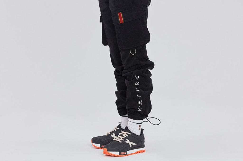 ロマンティッククラウン(ROMANTIC CROWN) CORDUROY POCKET PANTS_BLACK