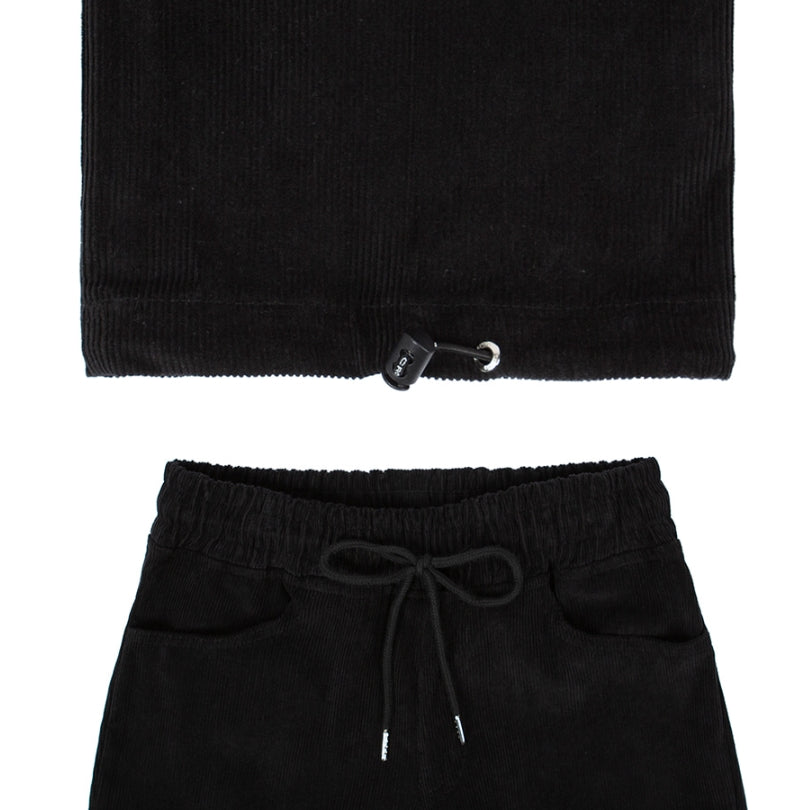 ロマンティッククラウン(ROMANTIC CROWN) CORDUROY POCKET PANTS_BLACK