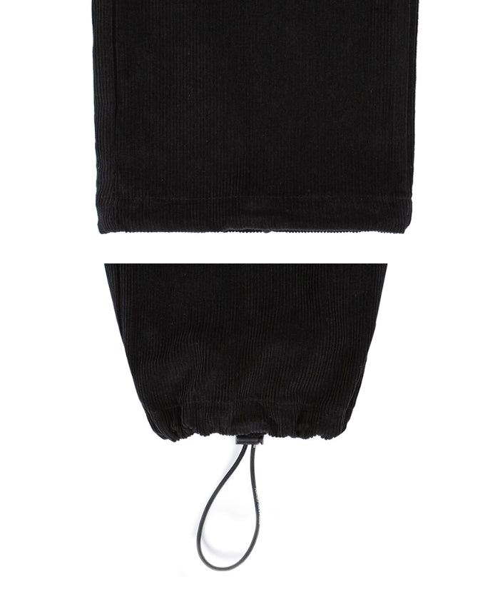 ロマンティッククラウン(ROMANTIC CROWN) CORDUROY POCKET PANTS_BLACK