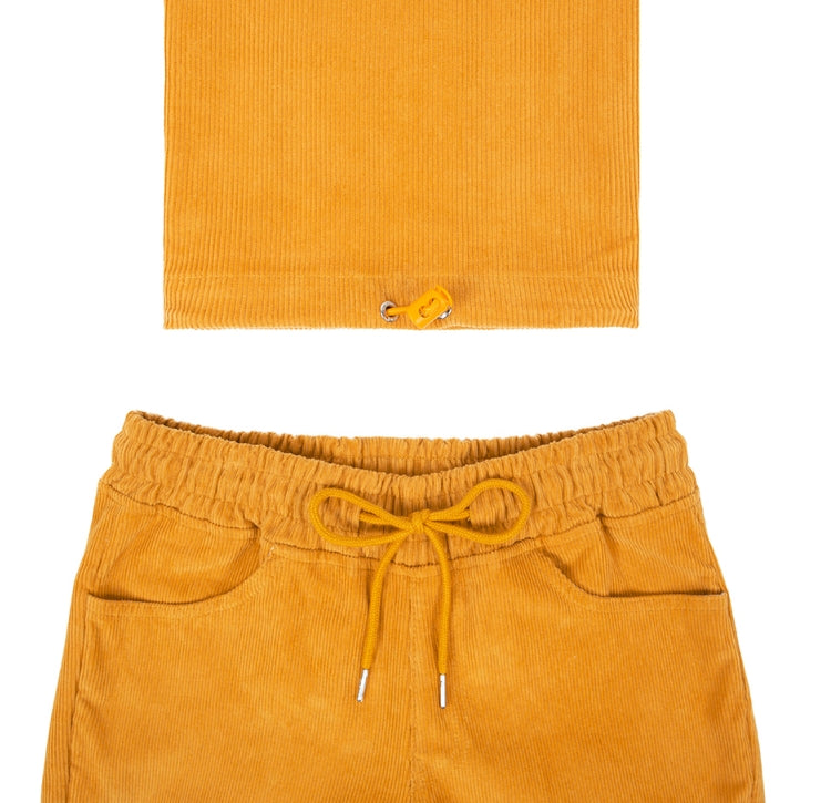 ロマンティッククラウン(ROMANTIC CROWN)CORDUROY POCKET PANTS_YELLOW