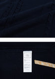 ロマンティッククラウン(ROMANTIC CROWN)V NECK CABLE KNIT VEST_NAVY