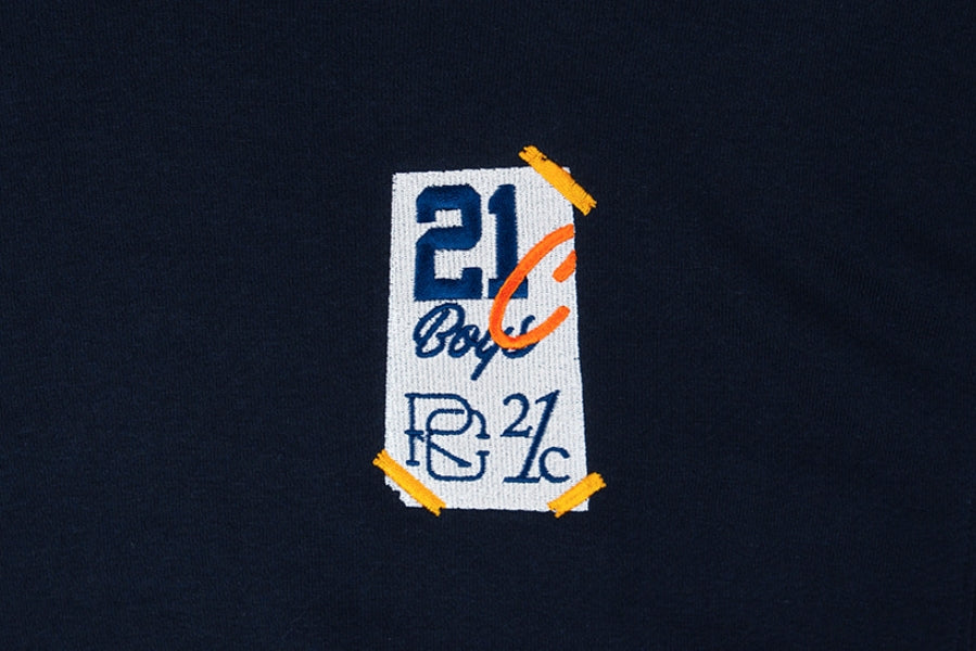 ロマンティッククラウン(ROMANTIC CROWN) 21C BOYS FLAG HOOD_NAVY