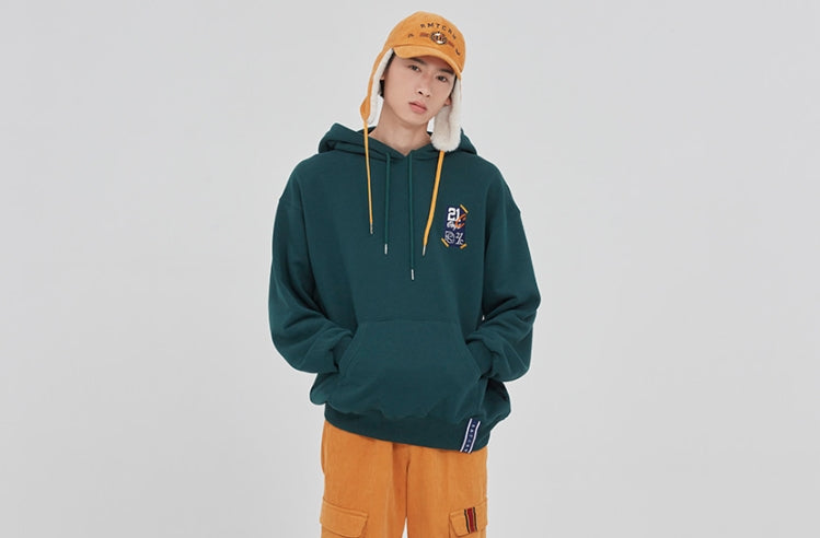 ロマンティッククラウン(ROMANTIC CROWN) 21C BOYS FLAG HOOD_GREEN