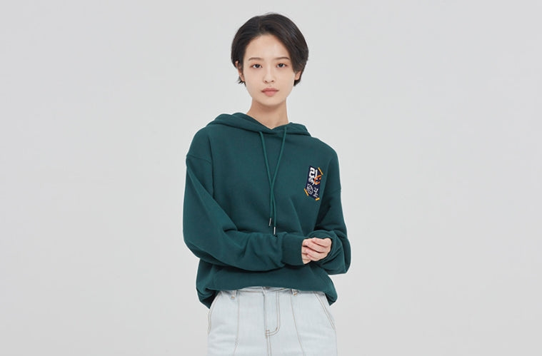 ロマンティッククラウン(ROMANTIC CROWN) 21C BOYS FLAG HOOD_GREEN