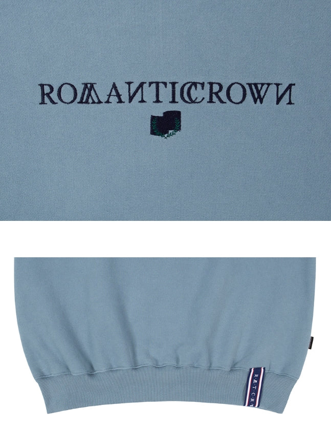 ロマンティッククラウン(ROMANTIC CROWN)RMTCRW LOGO SWEATSHIRT_LIGHT BLUE
