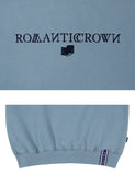 ロマンティッククラウン(ROMANTIC CROWN)RMTCRW LOGO SWEATSHIRT_LIGHT BLUE