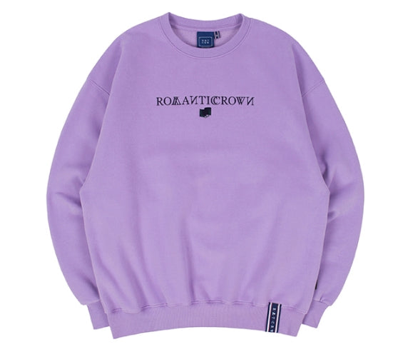 ロマンティッククラウン(ROMANTIC CROWN)RMTCRW LOGO SWEATSHIRT_PURPLE