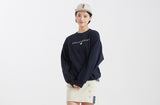 ロマンティッククラウン(ROMANTIC CROWN)RMTCRW LOGO SWEATSHIRT_NAVY