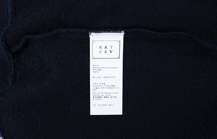 ロマンティッククラウン(ROMANTIC CROWN)RMTCRW LOGO SWEATSHIRT_NAVY