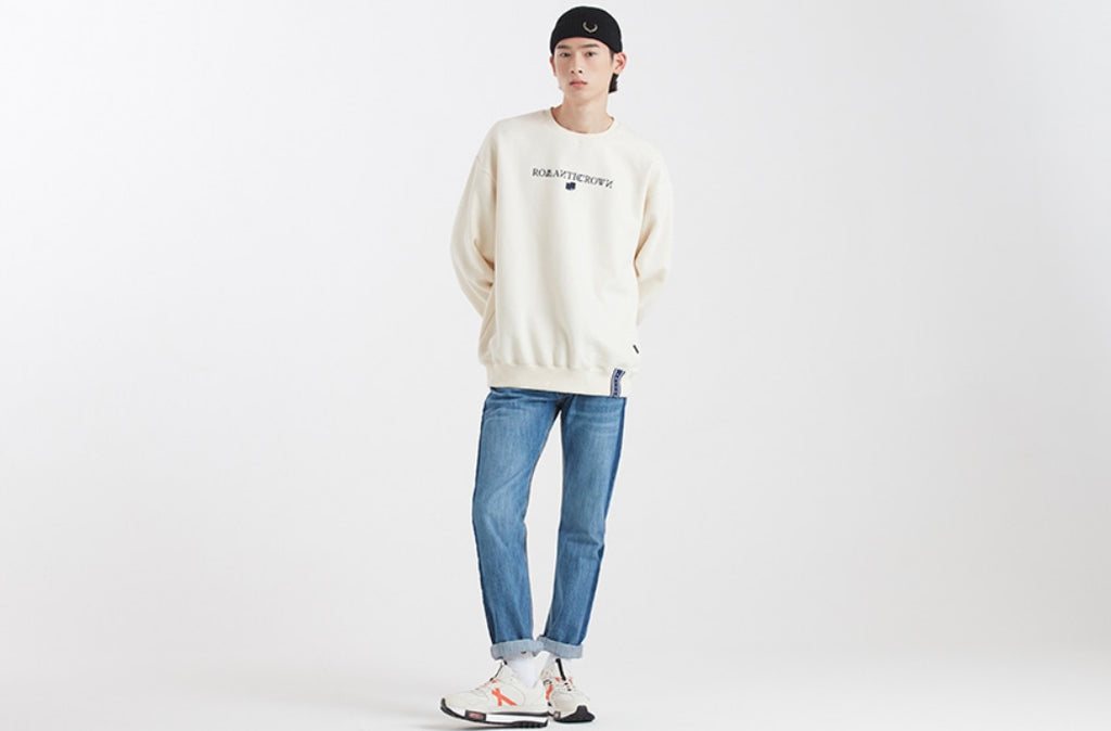 ロマンティッククラウン(ROMANTIC CROWN)RMTCRW LOGO SWEATSHIRT_OATMEAL