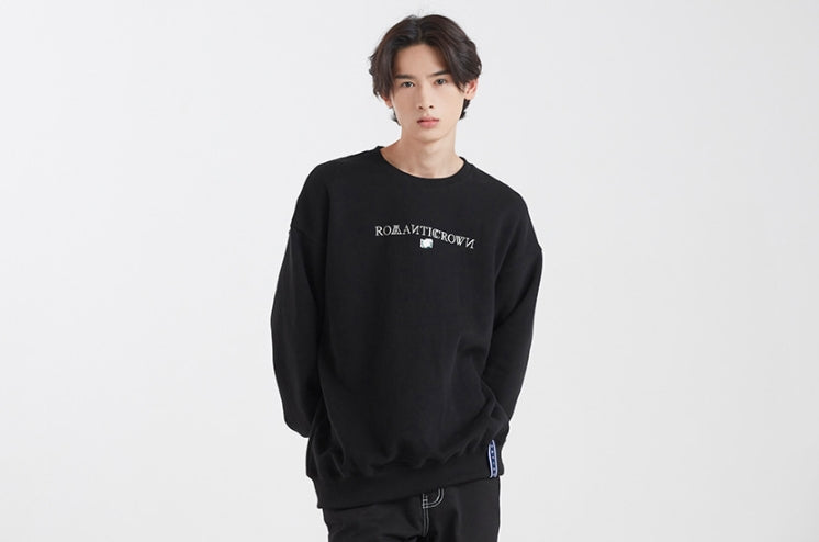 ロマンティッククラウン(ROMANTIC CROWN)RMTCRW LOGO SWEATSHIRT_BLACK