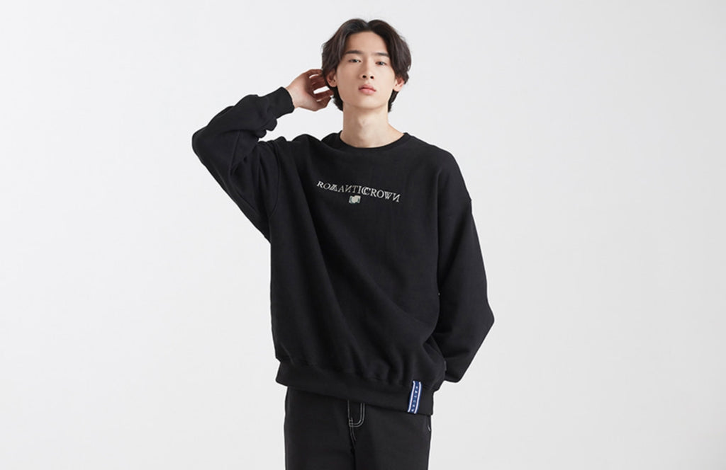 ロマンティッククラウン(ROMANTIC CROWN)RMTCRW LOGO SWEATSHIRT_BLACK