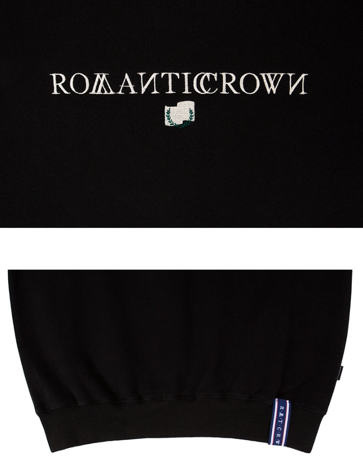 ロマンティッククラウン(ROMANTIC CROWN)RMTCRW LOGO SWEATSHIRT_BLACK