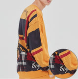 ロマンティッククラウン(ROMANTIC CROWN)21C BOYS JACQUARD CREW NECK_YELLOW