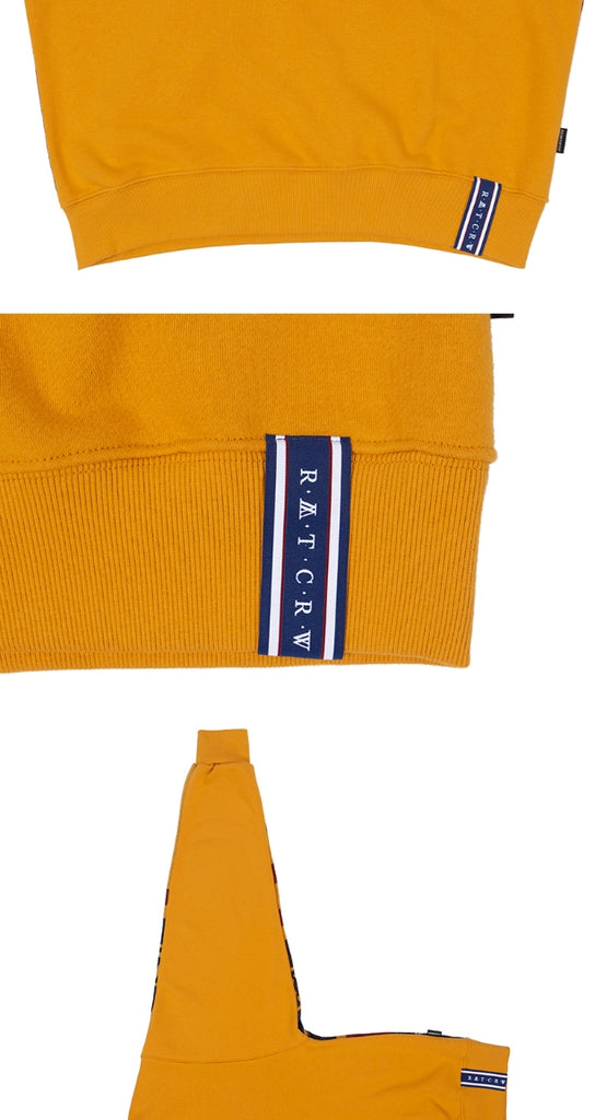 ロマンティッククラウン(ROMANTIC CROWN)21C BOYS JACQUARD CREW NECK_YELLOW