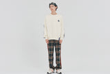 ロマンティッククラウン(ROMANTIC CROWN)21C BOYS JACQUARD CREW NECK_OATMEAL