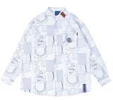 ロマンティッククラウン(ROMANTIC CROWN)OUTLINE GRAPHIC SHIRT_WHITE