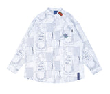 ロマンティッククラウン(ROMANTIC CROWN)OUTLINE GRAPHIC SHIRT_WHITE