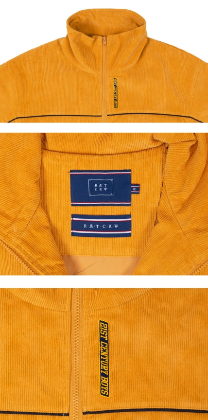 ロマンティッククラウン(ROMANTIC CROWN) CORDUROY PIPING JACKET_YELLOW