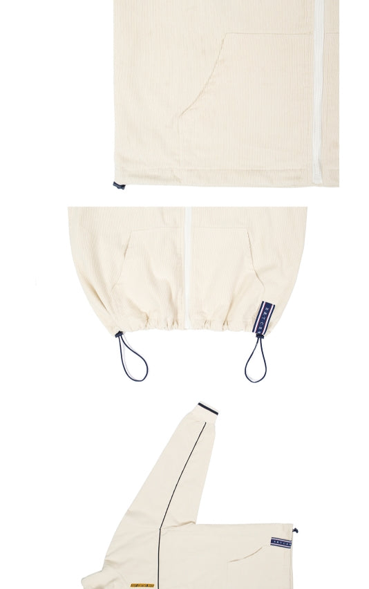 ロマンティッククラウン(ROMANTIC CROWN)   CORDUROY PIPING JACKET_OATMEAL