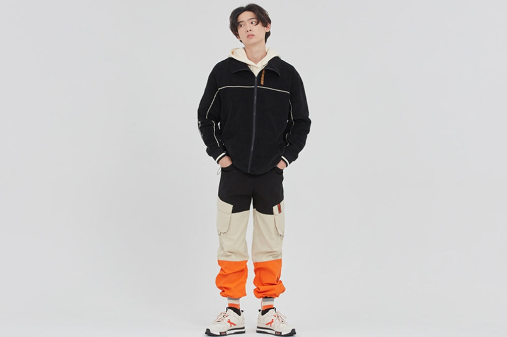 ロマンティッククラウン(ROMANTIC CROWN) CORDUROY PIPING JACKET_BLACK