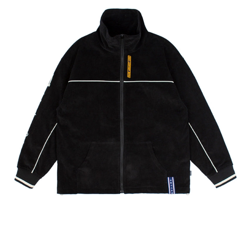 ロマンティッククラウン(ROMANTIC CROWN) CORDUROY PIPING JACKET_BLACK
