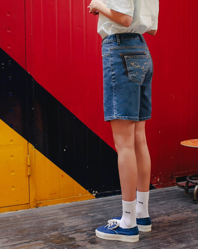 ダブルユーブイプロジェクト(WV PROJECT)SOMEONE DENIM SHORT PANTS SYSP7265(BLUE)
