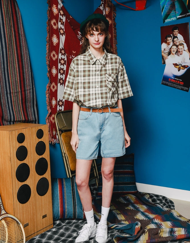 ダブルユーブイプロジェクト(WV PROJECT)SOMEONE DENIM SHORT PANTS SYSP7265(ICE BLUE)