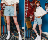 ダブルユーブイプロジェクト(WV PROJECT)SOMEONE DENIM SHORT PANTS SYSP7265(ICE BLUE)
