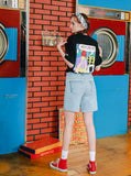 ダブルユーブイプロジェクト(WV PROJECT)SOMEONE DENIM SHORT PANTS SYSP7265(ICE BLUE)