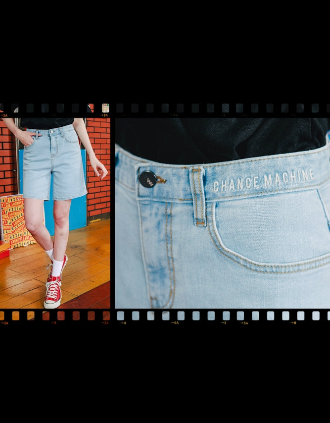 ダブルユーブイプロジェクト(WV PROJECT)SOMEONE DENIM SHORT PANTS SYSP7265(ICE BLUE)