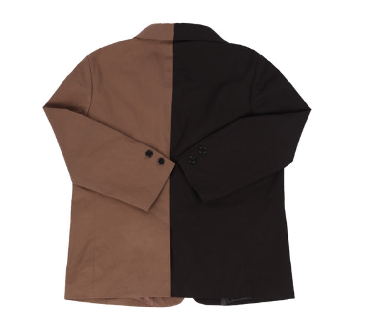 オウェンド(A-WENDE) 90s over Suit jacket / black & brown