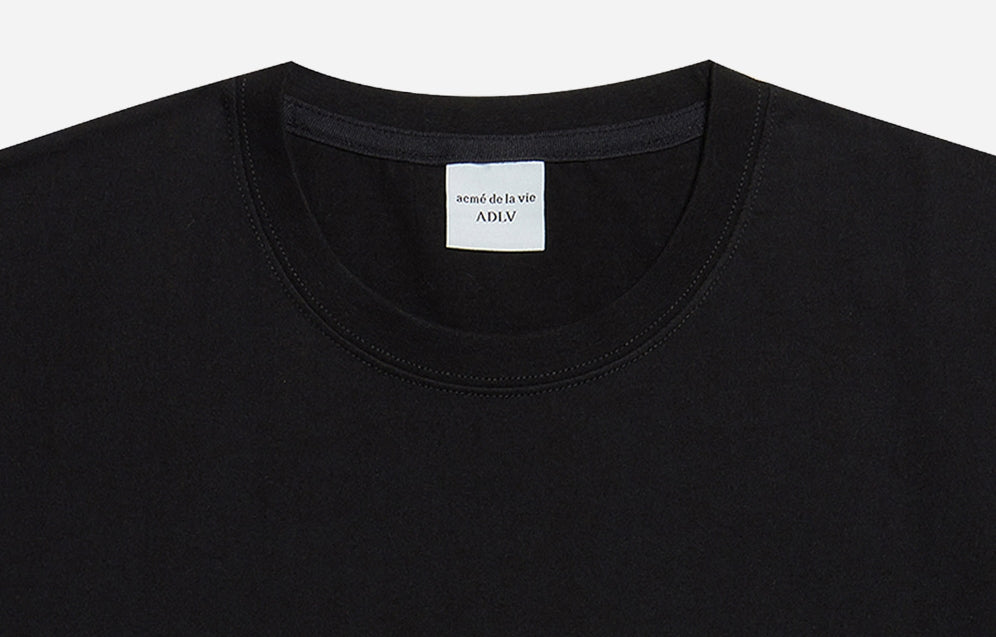 アクメドラビ(acme' de la vie) ADLV TENNIS BALL SHORT SLEEVE T-SHIRT BLACK