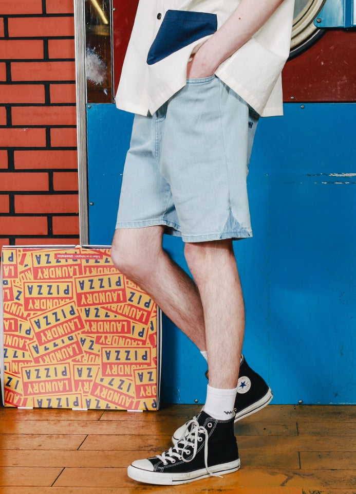 ダブルユーブイプロジェクト(WV PROJECT)WORK DEMIM SHORT PANTS SWSP7284(LIGHTBLUE)