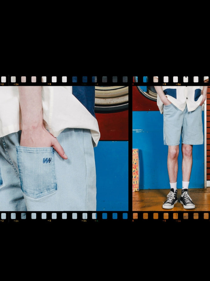 ダブルユーブイプロジェクト(WV PROJECT)WORK DEMIM SHORT PANTS SWSP7284(LIGHTBLUE)