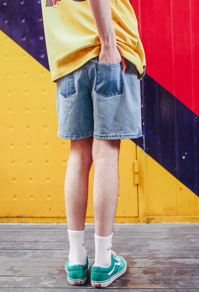 ダブルユーブイプロジェクト(WV PROJECT)WORK DEMIM SHORT PANTS SWSP7284(LIGHTBLUE)