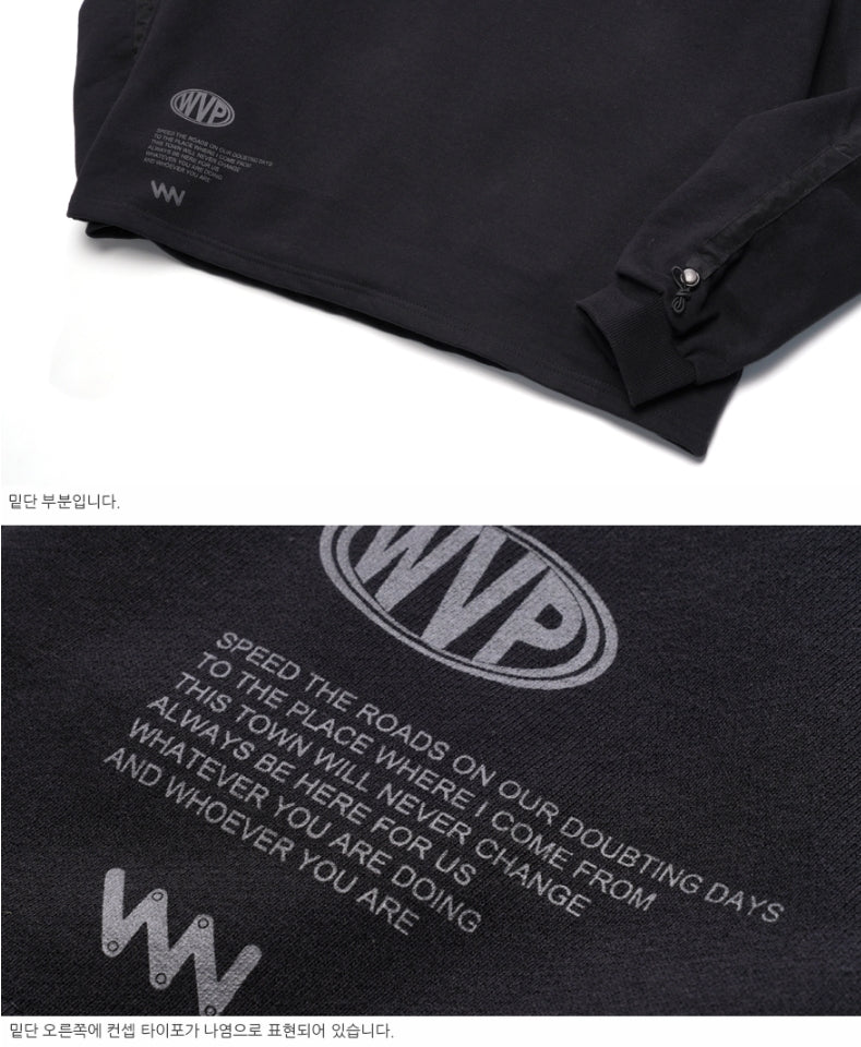 ダブルユーブイプロジェクト(WV PROJECT) Towner Longsleeve T-shirt Black CJLT7335