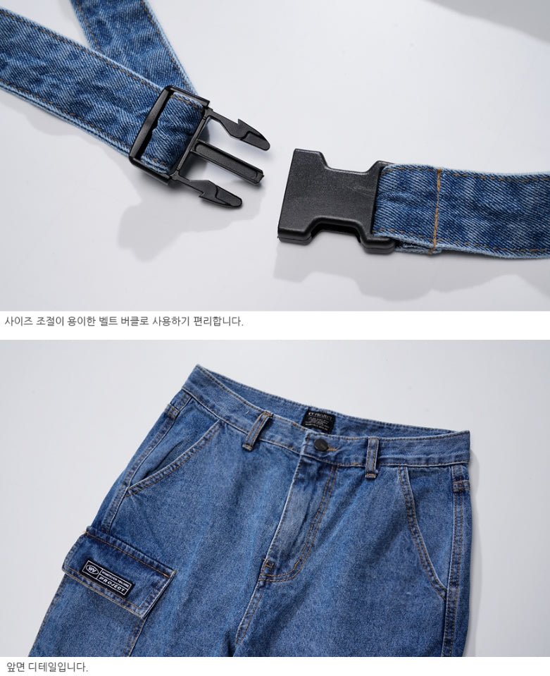ダブルユーブイプロジェクト(WV PROJECT) FORWORK DENIM PANTS BLUE MJLP7315