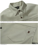 ダブルユーブイプロジェクト(WV PROJECT) Dare Herringbone Long Shirt BEIGE SYLS7328