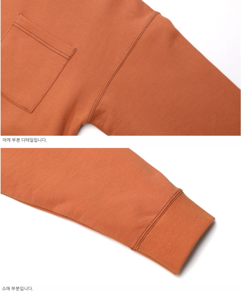 ダブルユーブイプロジェクト(WV PROJECT) SPORTY STITCH SWEATSHIRT DARK ORANGE JSMT7319