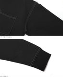 ダブルユーブイプロジェクト(WV PROJECT) SPORTY STITCH SWEATSHIR BLACK  JSMT7319