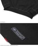ダブルユーブイプロジェクト(WV PROJECT) SPORTY STITCH SWEATSHIR BLACK  JSMT7319