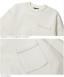 ダブルユーブイプロジェクト(WV PROJECT) SPORTY STITCH SWEATSHIR IVORY JSMT7319
