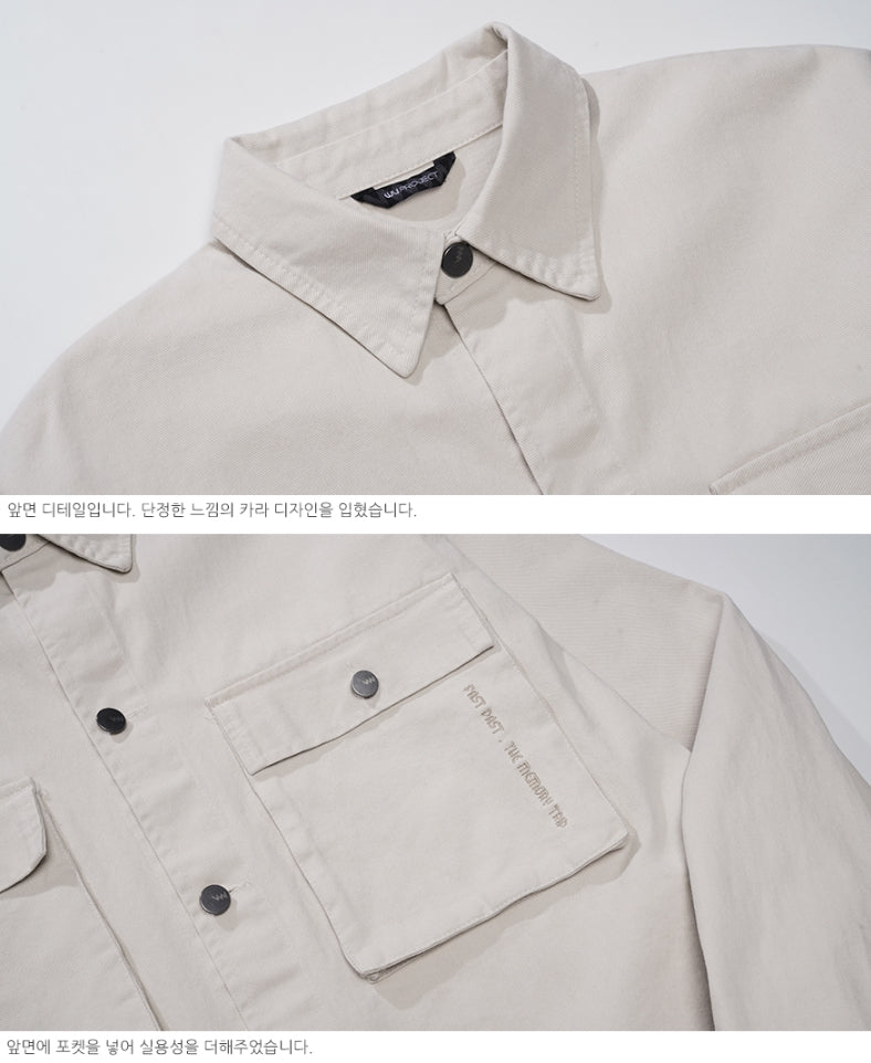 ダブルユーブイプロジェクト(WV PROJECT)EVELYN SHIRT JACKET BEIGE MJLS7308