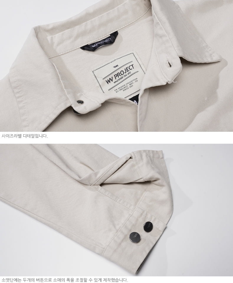 ダブルユーブイプロジェクト(WV PROJECT)EVELYN SHIRT JACKET BEIGE MJLS7308