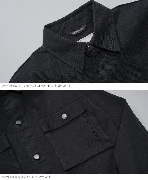 ダブルユーブイプロジェクト(WV PROJECT)EVELYN SHIRT JACKET BLACK MJLS7308