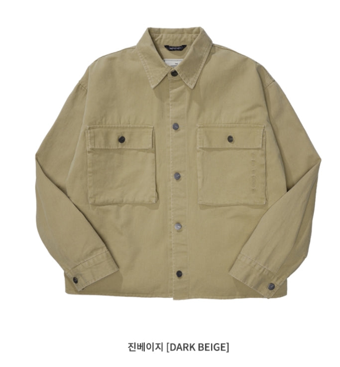 ダブルユーブイプロジェクト(WV PROJECT)EVELYN SHIRT JACKET DARK BEIGE MJLS7308
