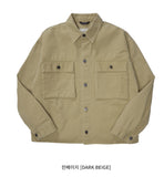 ダブルユーブイプロジェクト(WV PROJECT)EVELYN SHIRT JACKET DARK BEIGE MJLS7308