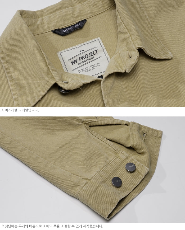 ダブルユーブイプロジェクト(WV PROJECT)EVELYN SHIRT JACKET DARK BEIGE MJLS7308