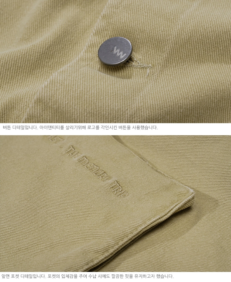 ダブルユーブイプロジェクト(WV PROJECT)EVELYN SHIRT JACKET DARK BEIGE MJLS7308